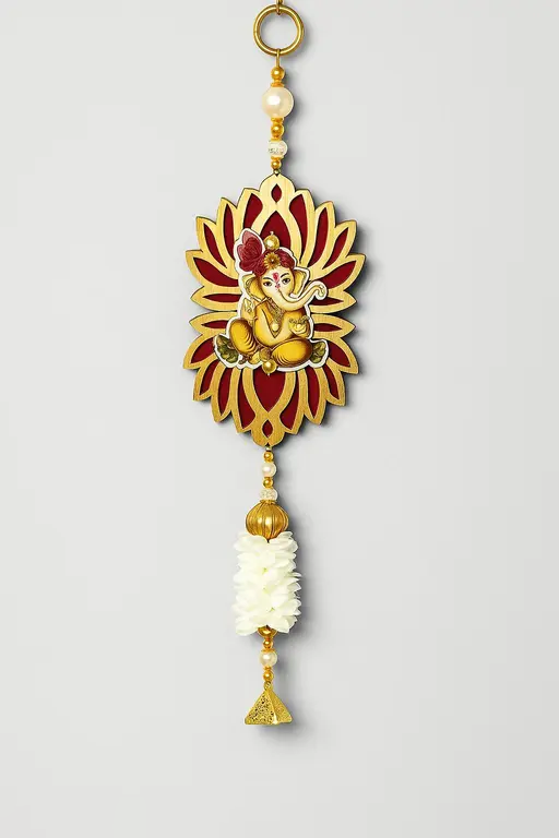 Kalakriti Exquisite Lakshmi Ganesha Hanging Set for Home Decor and Diwali